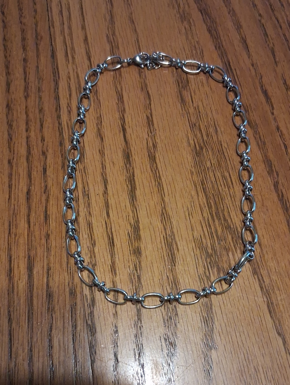 Sterling Silver Link Necklace - Polished Silver Chain